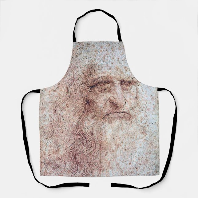Self Portrait, Leonardo da Vinci Apron (Front)