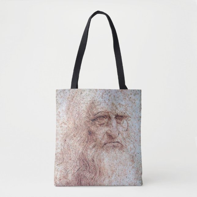 Self Portrait, Leonardo da Vinci Tote Bag (Front)
