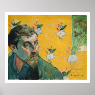 Self Portrait, Les Miserables,1888 (oil on canvas) Poster