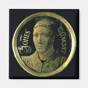 Self portrait medallion, c.1450 (enamel on copper) magnet