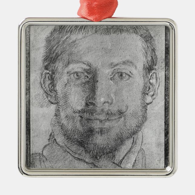 Self portrait metal ornament (Front)