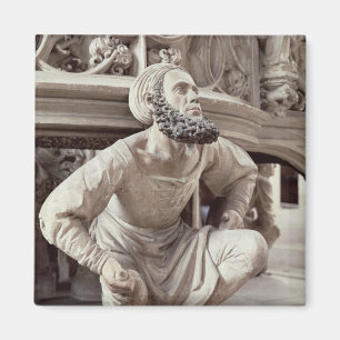 Self portrait of Adam Krafft , stone sculpture Magnet
