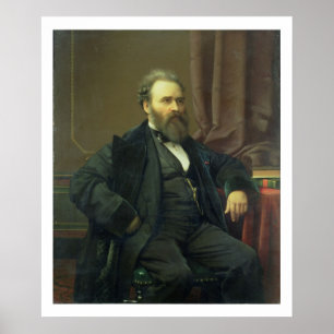 Self Portrait of the Artist, 1869 (oil on canvas) Poster