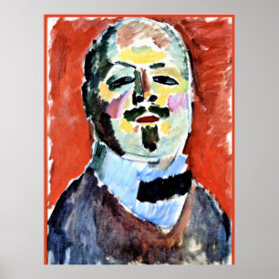 Self-Portrait, painting by Alexi Jawlensky, 1905 Poster