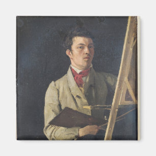 Self Portrait, Sitting next to an Easel, 1825 Magnet