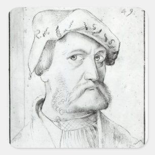 Self Portrait Square Sticker