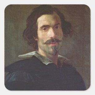 Self Portrait Square Sticker