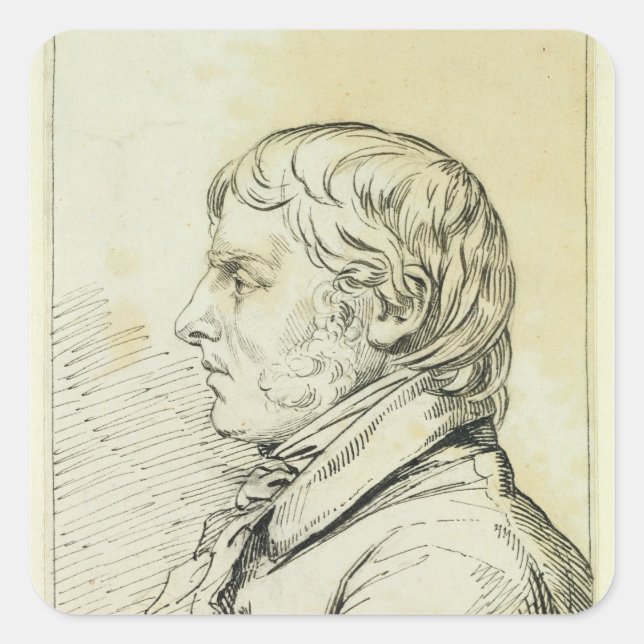 Self Portrait Square Sticker (Front)