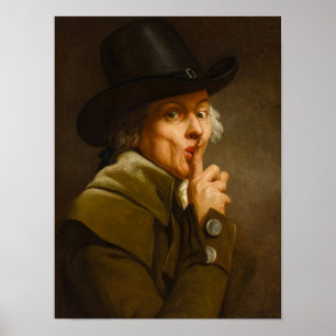 Self Portrait, The Silence, 1790 by Joseph Ducreux Poster