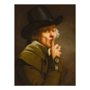 Self Portrait, The Silence by Joseph Ducreux Photo Print