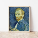 Self-Portrait | Vincent van Gogh Poster<br><div class="desc">Self-Portrait (1889) | Original artwork by Dutch post-impressionist artist Vincent Van Gogh. Van Gogh often used himself as a model for practicing figure painting. It is clear that he had studied the technique of pointillism, but his brushstrokes are not systematic and he has applied the marks in his own unique...</div>