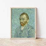 Self-Portrait | Vincent van Gogh Poster<br><div class="desc">Self-Portrait (1889) by Dutch post-impressionist artist Vincent Van Gogh. Van Gogh often used himself as a model for practicing figure painting. This was the last of his many self-portraits,  painted only months before his death. 

Use the design tools to add custom text or personalise the image.</div>