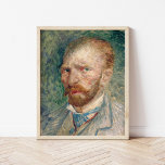 Self-Portrait | Vincent van Gogh Poster<br><div class="desc">Self-Portrait | Original artwork by Dutch post-impressionist artist Vincent van Gogh. Van Gogh often used himself as a model for practicing figure painting and painted over 30 self-portraits during his career.

Use the design tools to add custom text or personalise the image.</div>