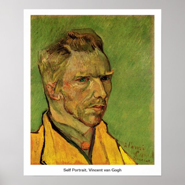 Self Portrait, Vincent van Gogh. Poster (Front)
