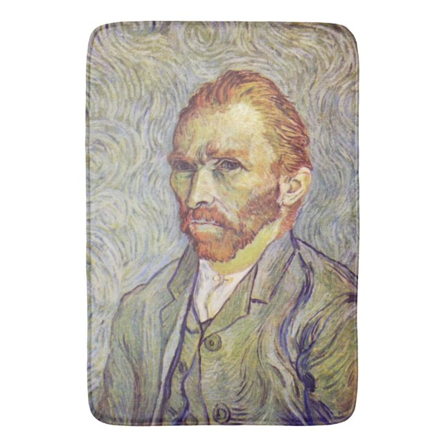   Self-portrait Vincent Willem van Gogh   Bath Mat (Front Vertical)