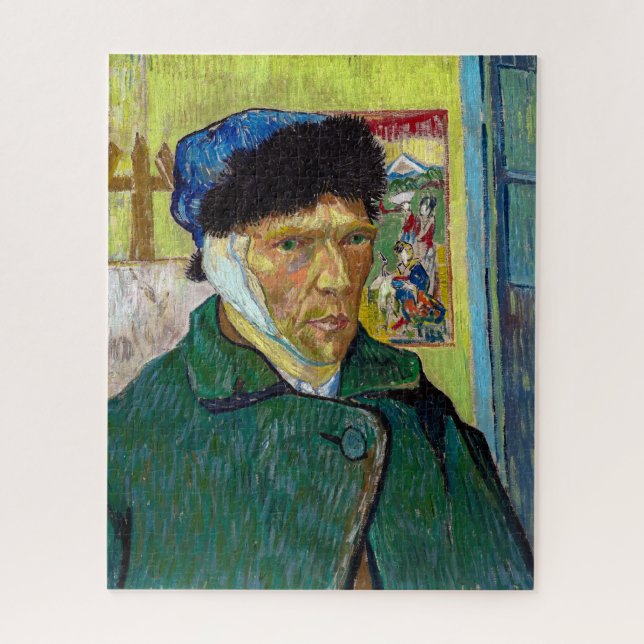 Self-Portrait w Bandaged Ear | Van Gogh | Jigsaw Puzzle (Vertical)