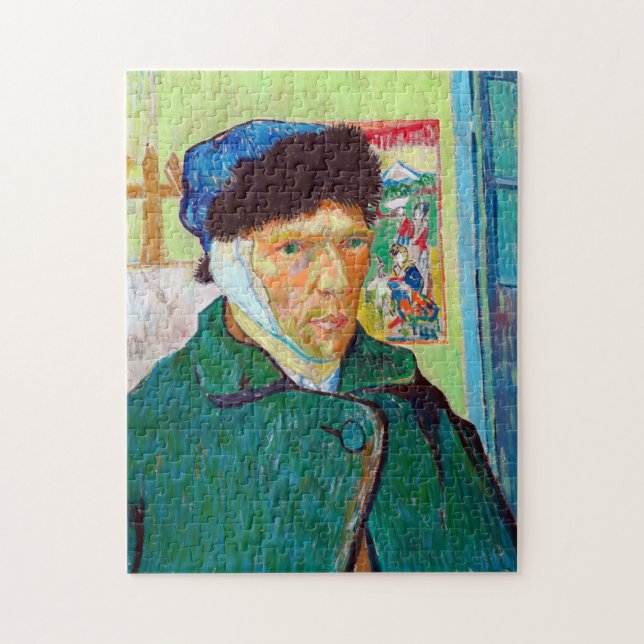 Self-Portrait With a Bandaged Ear, Van Gogh Jigsaw Puzzle (Vertical)