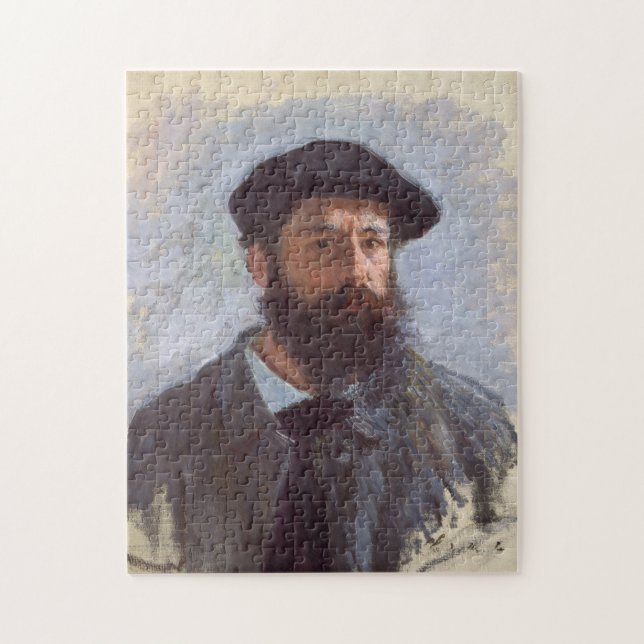 Self Portrait with a Beret Monet Fine Art Jigsaw Puzzle (Vertical)