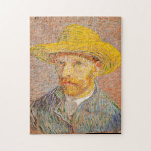 Self-Portrait with a Straw Hat Van Gogh puzzle