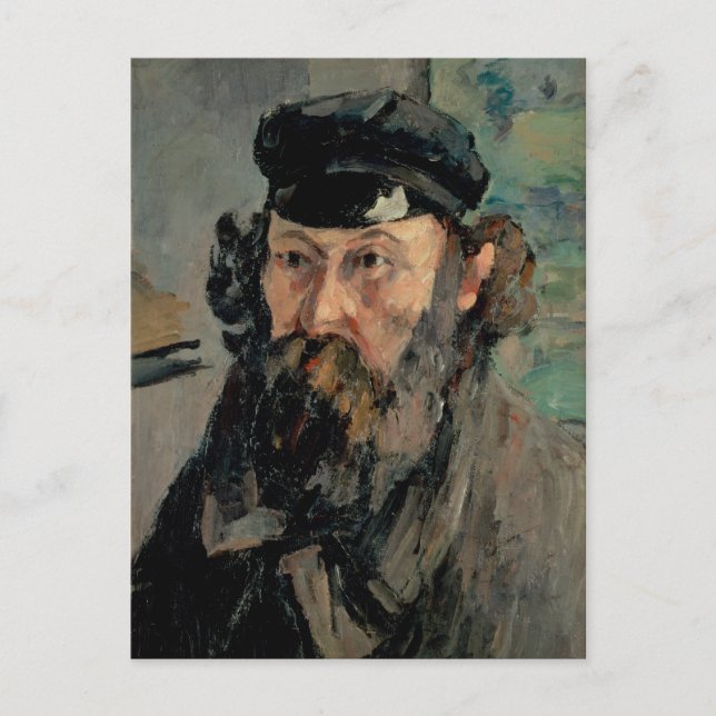 Self Portrait with Casquette, Paul Cézanne Postcard (Front)
