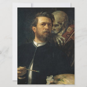 Self-Portrait With Death as a Fiddler (by Böcklin) Card