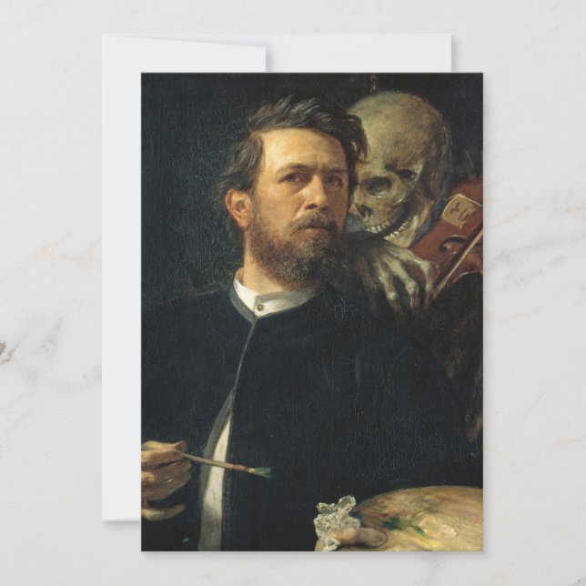 Self-Portrait with Fiddling Death | Arnold Böcklin (Front)