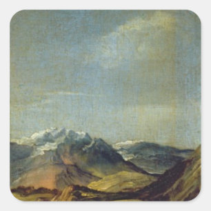 Self Portrait with Gloves, 1498 Square Sticker