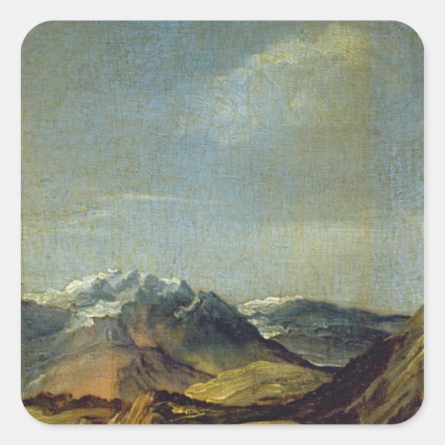 Self Portrait with Gloves, 1498 Square Sticker (Front)