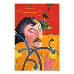 Self-Portrait with Halo and Snake Photo Print