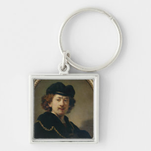 Self Portrait with Hat and Gold Chain, 1633 Key Ring