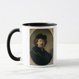 Self Portrait with Hat and Gold Chain, 1633 Mug