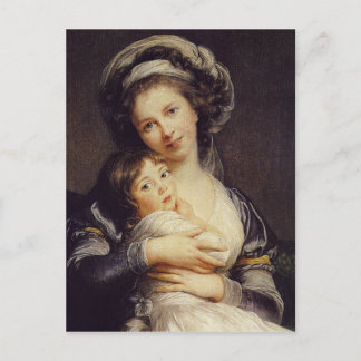 Self-portrait with Her Daughter  Postcard