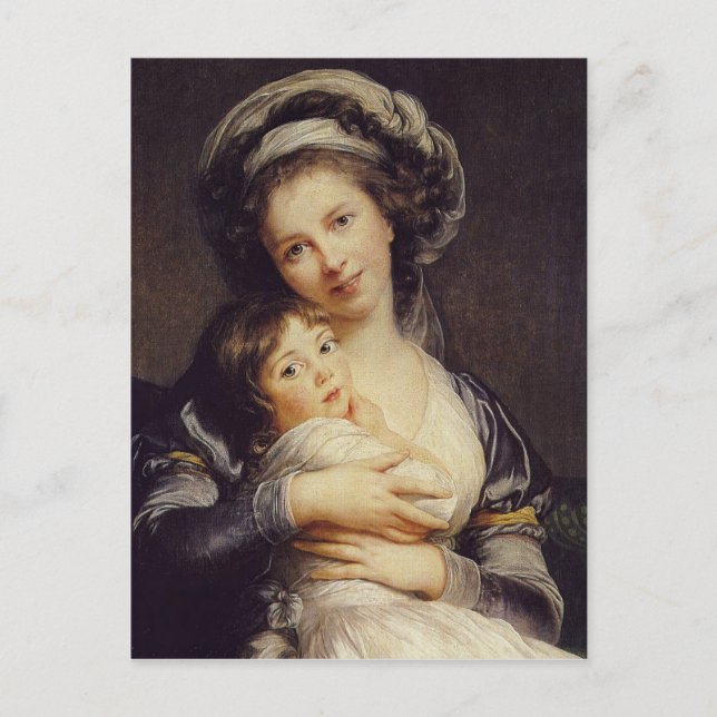 Self-portrait with Her Daughter  Postcard (Front)