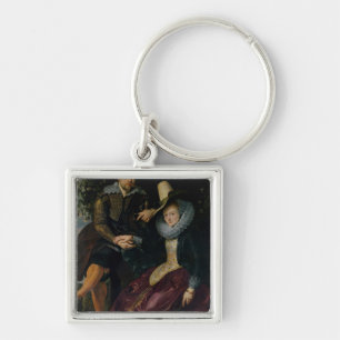 Self portrait with Isabella Brandt Key Ring