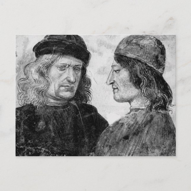 Self portrait with Niccolo Franceschi Postcard (Front)