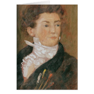 Self portrait with paintbrushes