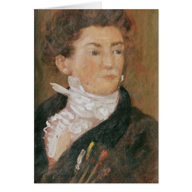 Self portrait with paintbrushes (Front)