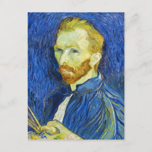 Self Portrait with Pallette vincent van gogh Postcard