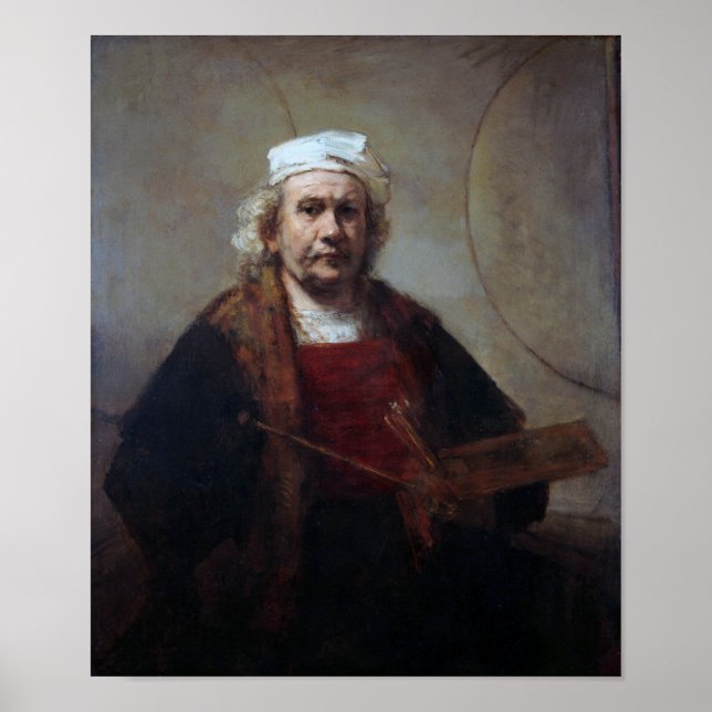 Self-Portrait with Two Circles, Rembrandt Poster (Front)