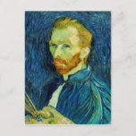 Self Portriat Vincent Van Gogh 1889 Postcard<br><div class="desc">An enhanced copy of Vincent Van Gogh's self portrait from 1889</div>