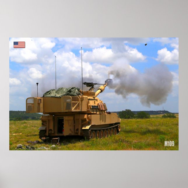 SELF-PROPELLED HOWITZER – M109 Paladin Poster (Front)