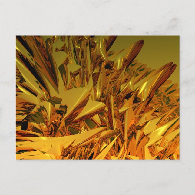 self reproducing gold postcard (Front)