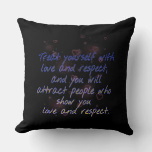 self respect Throw Pillow