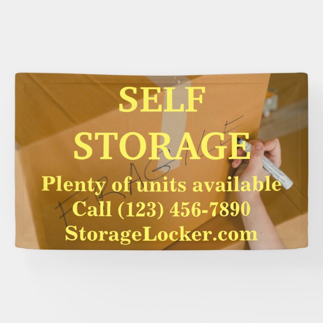 Self Storage Edit Text  Banner (Horizontal)