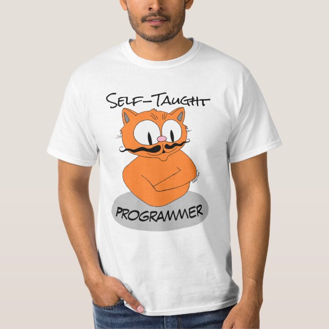 Self-Taught Programmer Señor Gato™ T-Shirt (Front)
