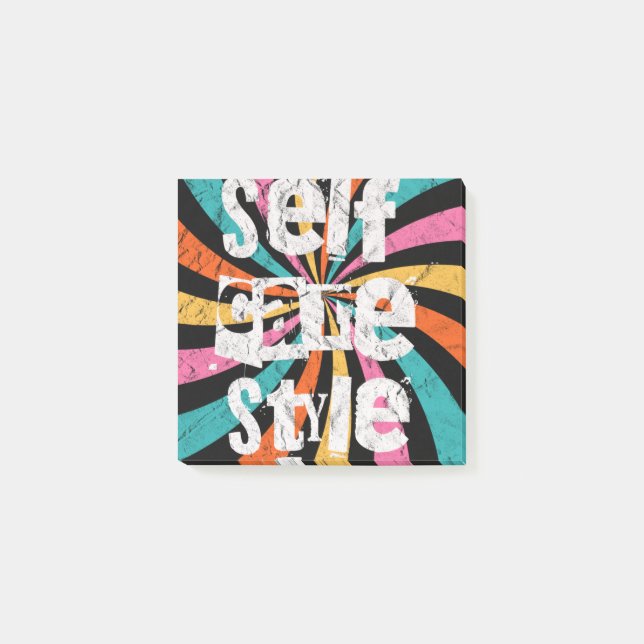 selfcare style, mental health matters post-it notes (Front)