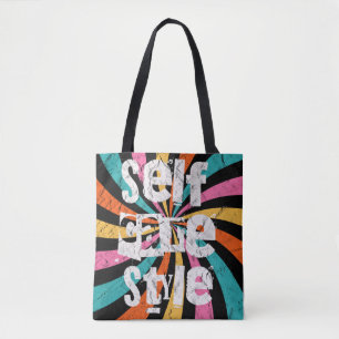 selfcare style, mental health matters tote bag