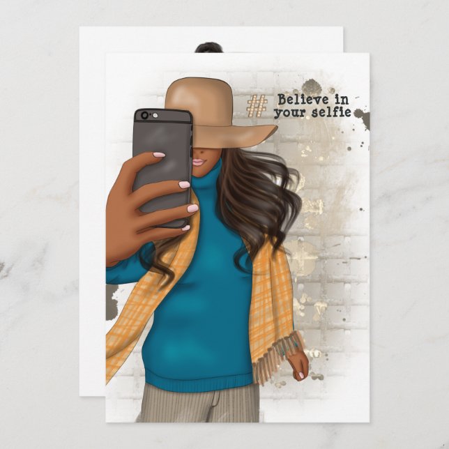 Selfie Bachelorette Invitation (Front/Back)