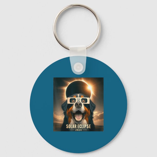 Selfie Bernese Mountain Dog Womens Key Ring (Front)