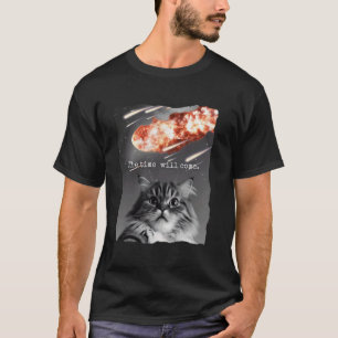 Selfie Cat, Meteorite Impact Day, Cat Meme, Funny T-Shirt
